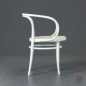 Preview: Thonet 209 Weiß Bugholzstuhl mit Geflecht gebraucht Preview: Thonet 209 Weiß Bugholzstuhl mit Geflecht gebraucht