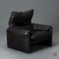 Preview: Cassina Maralunga Leder Dunkelbraun Lounge Sessel gebraucht