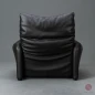 Preview: Cassina Maralunga Leder Dunkelbraun Lounge Sessel gebraucht