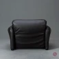 Preview: Cassina Maralunga Leder Dunkelbraun Lounge Sessel gebraucht