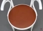 Preview: Thonet 233 P Bugholzstuhl in Weiß mit neuem Leder in Braun - gebraucht Preview: Thonet 233 P Bugholzstuhl in Weiß mit neuem Leder in Braun - gebraucht