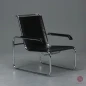 Preview: Thonet S35 L Freischwinger Sessel mit schwarzem Leder gebraucht Preview: Thonet S35 L Freischwinger Sessel mit schwarzem Leder gebraucht