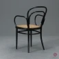 Preview: Thonet 214 F Schwarz Bugholzstuhl mit Geflecht gebraucht Preview: Thonet 214 F Schwarz Bugholzstuhl mit Geflecht gebraucht
