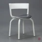 Preview: Thonet 404 SPF Leder Grau Bugholzstuhl Weiß gebraucht Preview: Thonet 404 SPF Leder Grau Bugholzstuhl Weiß gebraucht