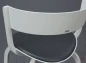 Preview: Thonet 404 SPF Leder Grau Bugholzstuhl Weiß gebraucht