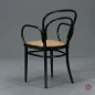 Preview: Thonet 214 F Schwarz Bugholzstuhl mit Geflecht gebraucht Preview: Thonet 214 F Schwarz Bugholzstuhl mit Geflecht gebraucht