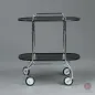 Preview: Kartell Servierwagen Gastone klappbar Schwarz gebraucht