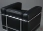 Preview: Cassina LC2 Sessel mit schwarzem Leder chairmondo