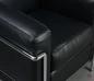 Preview: Cassina LC2 Sessel mit schwarzem Leder chairmondo