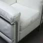 Preview: Cassina LC2 Sessel mit weißem Leder chairmondo