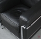Preview: Cassina LC2 Sessel mit schwarzem Leder gebraucht