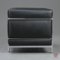 Preview: Cassina LC2 Sessel mit schwarzem Leder gebraucht