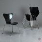 Preview: Fritz Hansen Serie 7 Stuhl in Schwarz neu lackiert - gebraucht