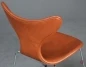 Preview: Fritz Hansen 3108 Lily Chair mit braunem Lederpolster gebraucht