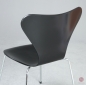 Preview: Fritz Hansen Serie 7 Stuhl in Schwarz neu lackiert - gebraucht