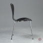 Preview: Fritz Hansen Serie 7 Stuhl in Schwarz neu lackiert - gebraucht