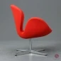 Preview: Fritz Hansen Swan Chair in Rot Lounge Sessel gebraucht