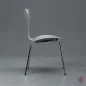 Preview: Fritz Hansen 3107 Serie 7 Stuhl in Silber gebraucht Preview: Fritz Hansen 3107 Serie 7 Stuhl in Silber gebraucht