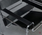 Preview: Gavina Wassily Chair mit schwarzem Leder