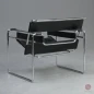 Preview: Gavina Wassily Chair mit schwarzem Leder Preview: Gavina Wassily Chair mit schwarzem Leder