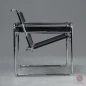 Preview: Gavina Wassily Chair mit schwarzem Leder Preview: Gavina Wassily Chair mit schwarzem Leder