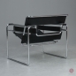 Preview: Gavina / Knoll Wassily Chair Kernleder schwarz gebraucht Rückansicht