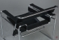 Preview: Gavina / Knoll Wassily Chair Kernleder schwarz gebraucht Rückansicht Detail