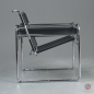 Preview: Gavina / Knoll Wassily Chair Kernleder schwarz gebraucht