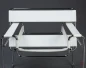 Preview: Gavina / Knoll Wassily Chair Kernleder weiß gebraucht