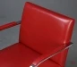Preview: Knoll Brno Freischwinger mit rotem Leder und verchromtem Gestell gebraucht