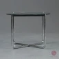 Preview: Knoll MR Couchtisch mit Glasplatte und verchromtem Gestell gebraucht