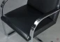 Preview: Knoll Brno Freischwinger mit schwarzem Leder und verchromtem Gestell gebraucht Preview: Knoll Brno Freischwinger mit schwarzem Leder und verchromtem Gestell gebraucht