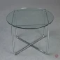 Preview: Knoll MR Couchtisch mit Glasplatte und verchromtem Gestell gebraucht