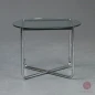 Preview: Knoll MR Couchtisch mit Glasplatte und verchromtem Gestell gebraucht