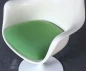 Preview: Knoll Tulip Chair Drehstuhl Weiß mit grünem Kissen gebraucht Preview: Knoll Tulip Chair Drehstuhl Weiß mit grünem Kissen gebraucht