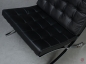 Preview: Knoll Barcelona Chair mit schwarzem Leder gebraucht