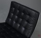 Preview: Knoll Barcelona Chair mit schwarzem Leder gebraucht
