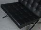 Preview: Knoll Barcelona Chair mit schwarzem Leder gebraucht