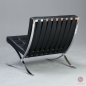 Preview: Knoll Barcelona Chair mit schwarzem Leder gebraucht