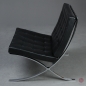 Preview: Knoll Barcelona Chair mit schwarzem Leder gebraucht