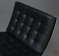 Preview: Knoll Barcelona Chair mit schwarzem Leder gebraucht