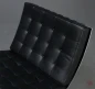 Preview: Knoll Barcelona Chair mit schwarzem Leder gebraucht Preview: Knoll Barcelona Chair mit schwarzem Leder gebraucht
