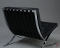 Preview: Knoll Barcelona Chair mit schwarzem Leder gebraucht