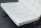 Preview: Knoll Barcelona Chair mit weißem Leder - gebraucht Preview: Knoll Barcelona Chair mit weißem Leder - gebraucht