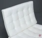Preview: Knoll Barcelona Chair mit weißem Leder - gebraucht Preview: Knoll Barcelona Chair mit weißem Leder - gebraucht