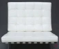 Preview: Knoll Barcelona Chair mit weißem Leder - gebraucht Preview: Knoll Barcelona Chair mit weißem Leder - gebraucht