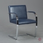 Preview: Knoll Brno Freischwinger Leder Blau gebraucht