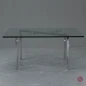 Preview: Knoll International Barcelona Table Couchtisch mit Glasplatte