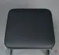 Preview: L&C stendal Bauhaus Hocker berlin Bezug Leder schwarz Gesetll verchromt