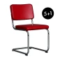 Preview: Thonet S32 PV mit Leder und Vollpolster 5+1 Aktion
